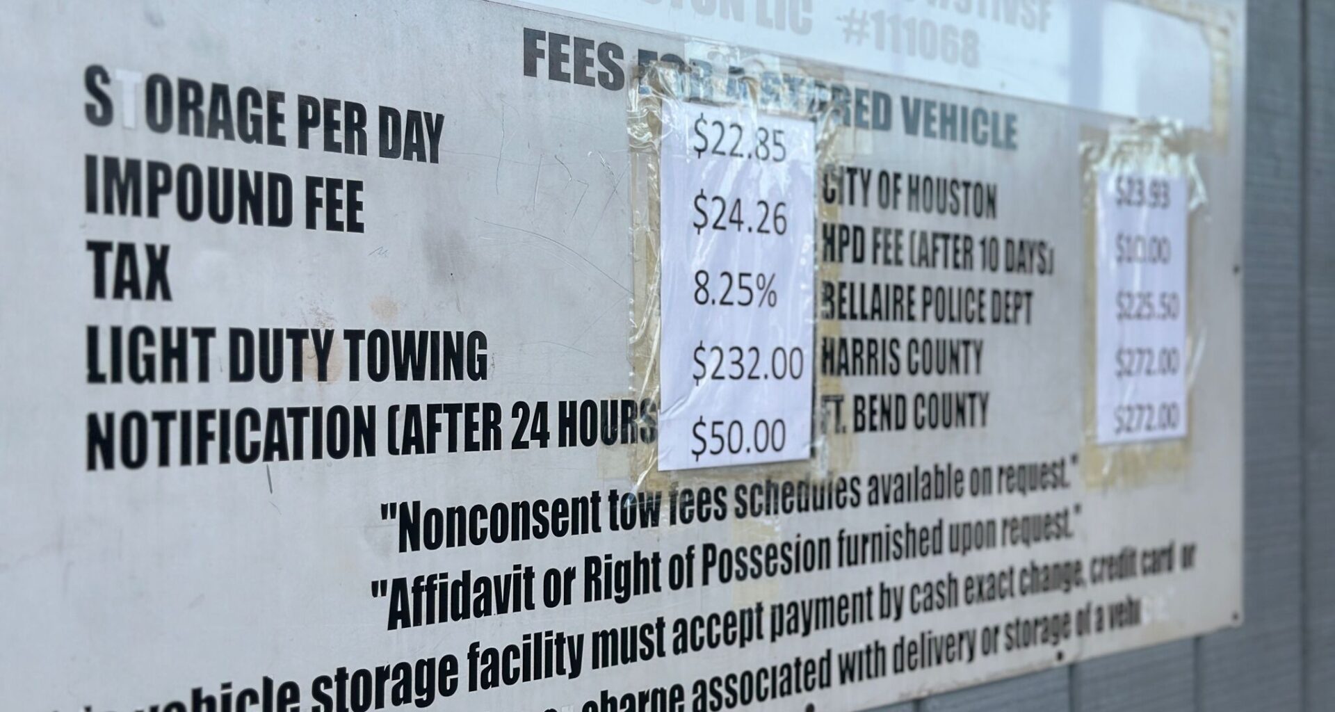 I got towed twice in Houston. Don’t make my mistakes