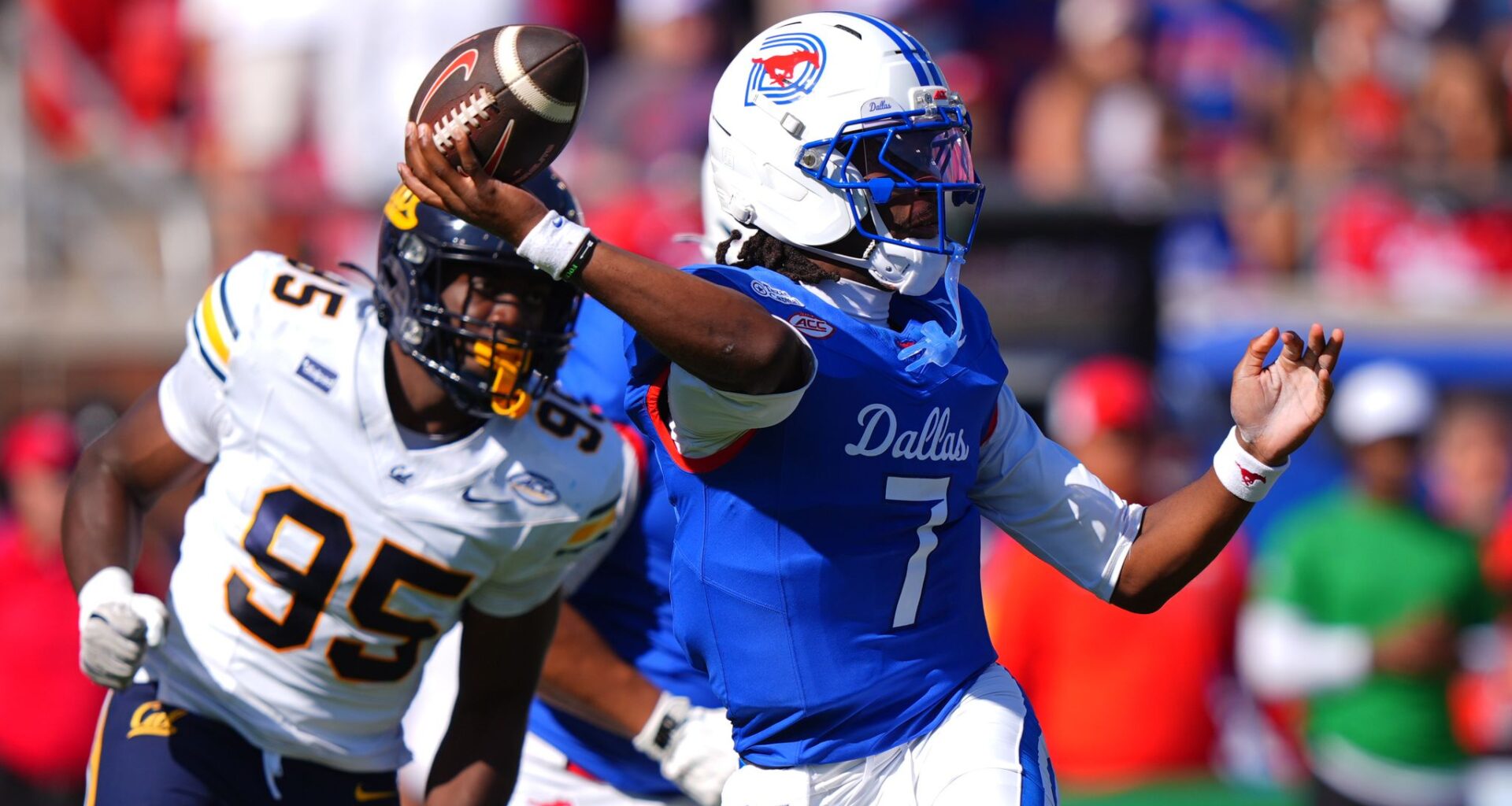 Kevin Jennings breaks SMU's TD passing record as No. 23 Mustangs beat Cal 59-20