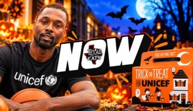 Harrison Barnes of the San Antonio Spurs Talks Trick-Or-Treat for UNICEF