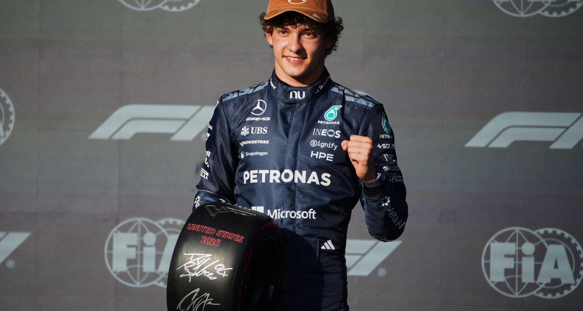 Mercedes driver Kimi Antonelli earns surprise pole for the US Grand Prix as he chases the F1 title