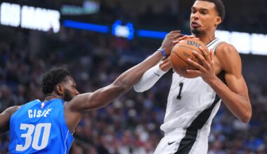 Wembanyama, Harper lead Spurs past short-handed Mavericks 122-106 for their first victory