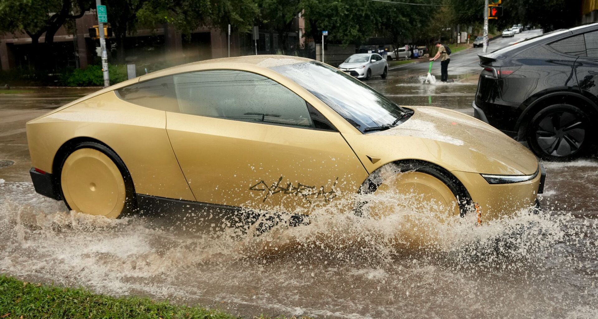 Tesla Cybercab hits pothole in Austin, raising questions about sensors