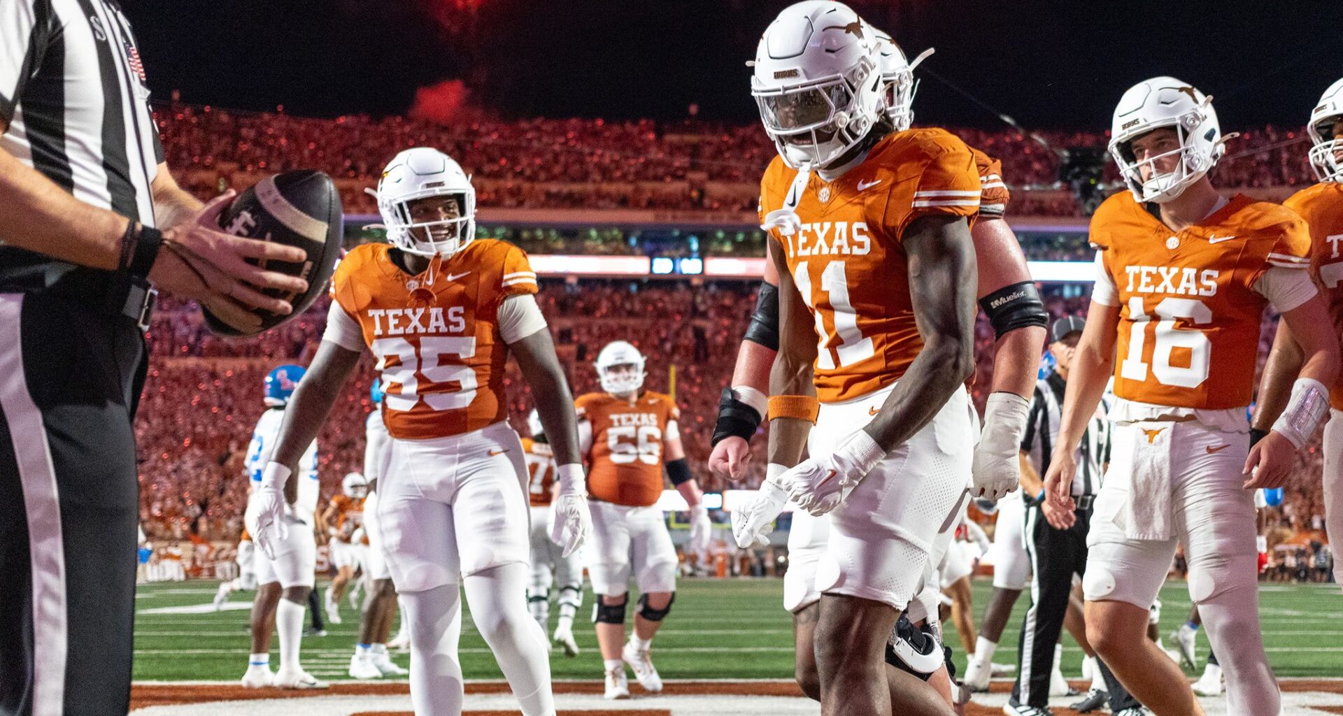 Arch Manning and No. 19 Texas hang on to beat No. 7 Ole Miss 34-27 after blowing 21-point lead