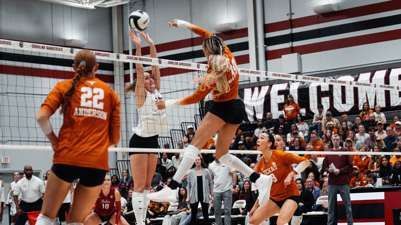 No. 14 Volleyball earns sweep at South Carolina