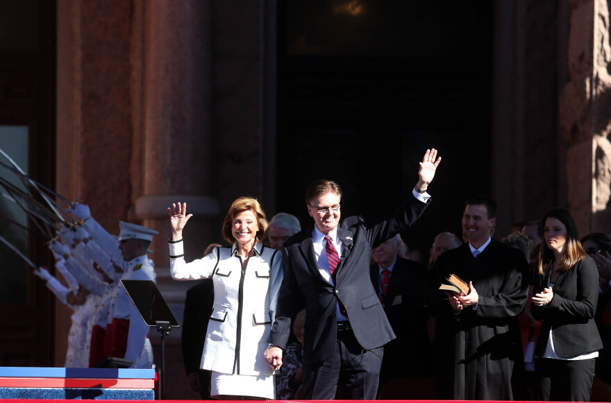AUSTIN, TEXAS - Lt. Gov. Dan Patrick at his inauguration on the south steps of the state Capitol on January 20, 2015.