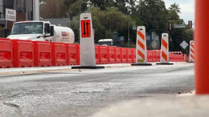 VIA Green Line construction continues on San Pedro