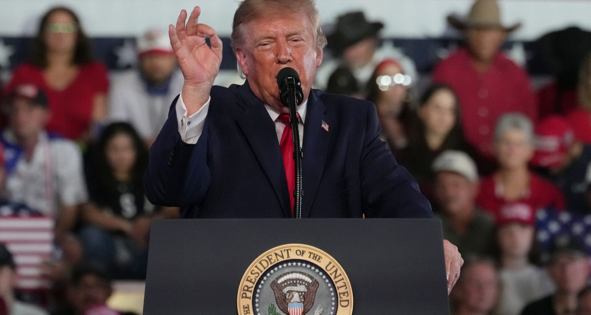 Trump makes last-minute push to keep Texas in Republican hands with third trip