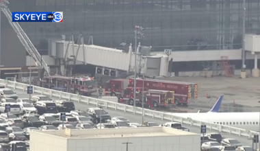 Emergency crews respond to restaurant fire at George Bush Intercontinental Airport's Terminal C North, airport authorities say