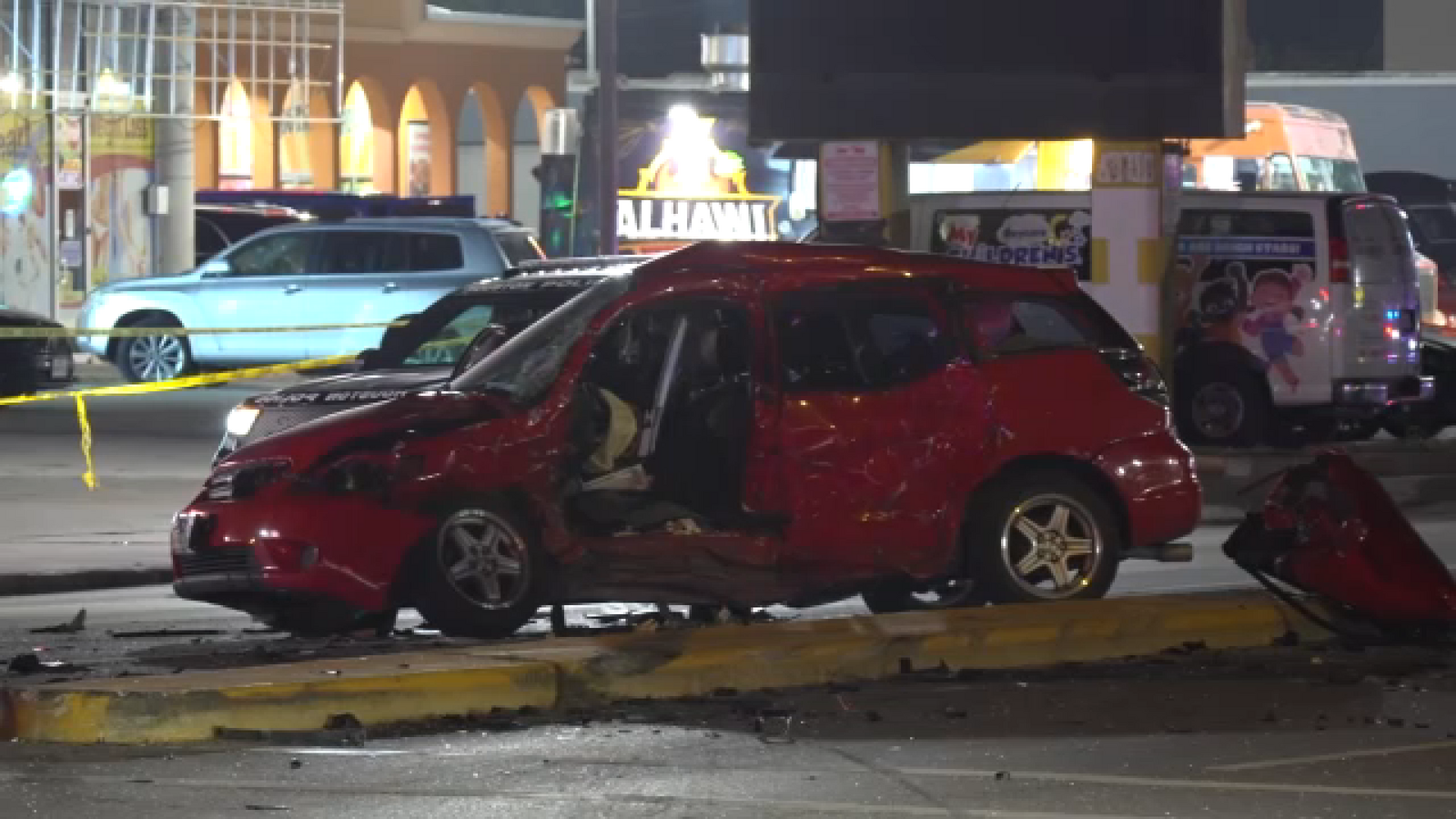 Driver killed, Houston Police Department officer injured in multiple crashes in southwest Houston, according to police department