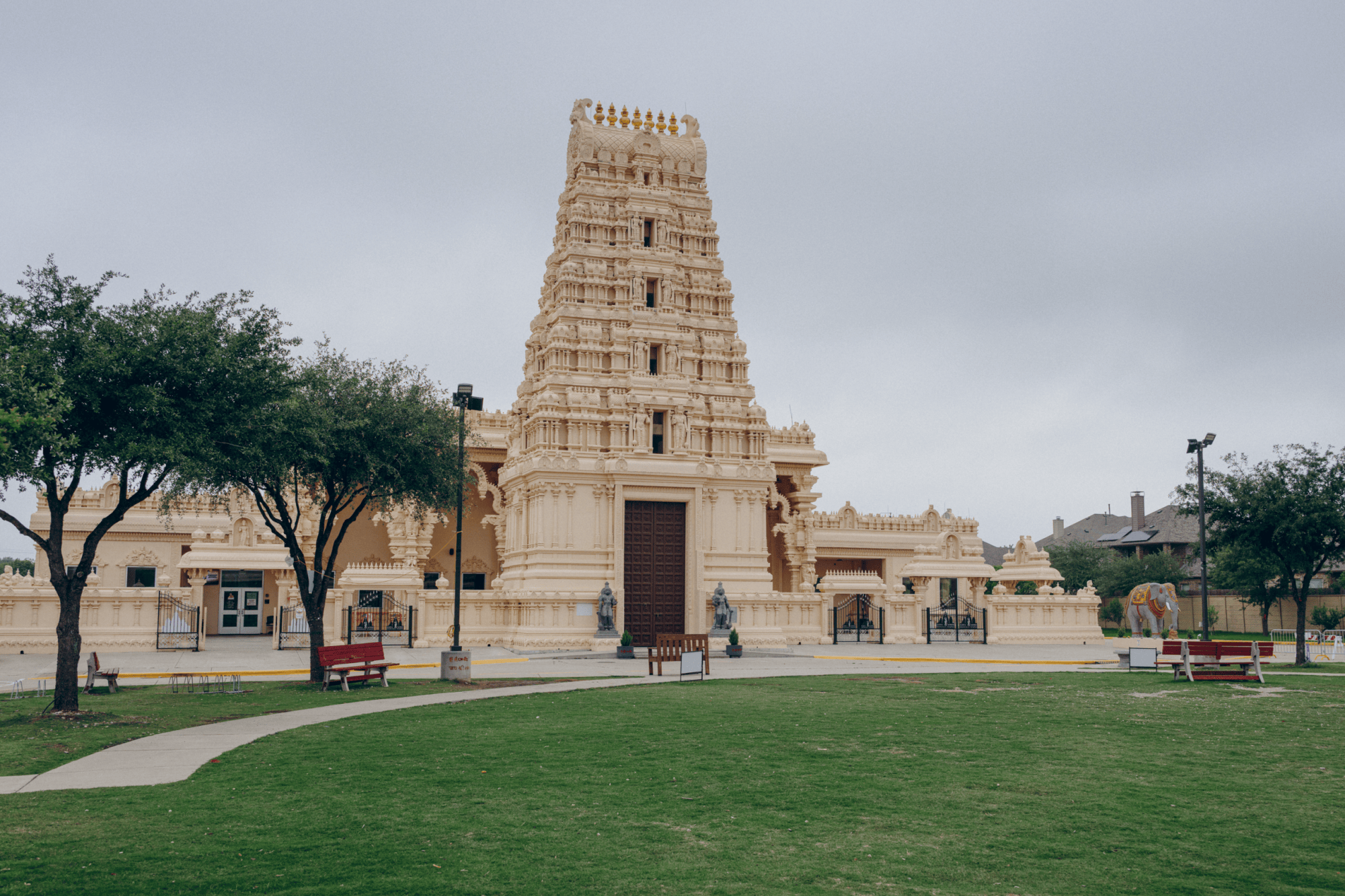 The Karya Siddhi Hanuman Temple in Frisco on April 22, 2026. Frisco, mostly in Collin Co., also extends into Denton Co.