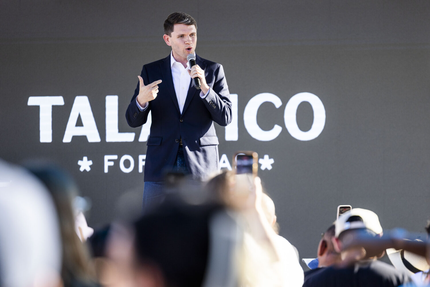 August 20, 2026, Austin, Texas, USA: U.S. Senate candidate JAMES TALARICO campaigns in Austin at Celis brewery as he completes his New American Dream tour throughout Texas.