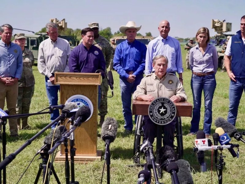 Trump says the border is secure. Texas Gov. Greg Abbott keeps declaring an emergency.