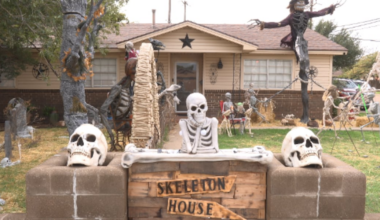 The Skeleton House in Lubbock is getting residents ready for Halloween season