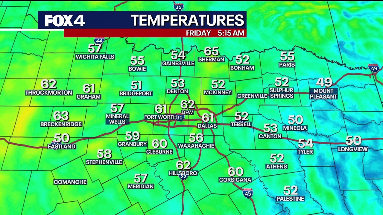 Dallas Weather: Oct. 23 morning forecast