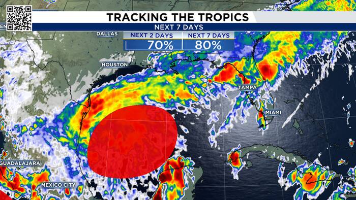 Gulf system getting better organized, but Houston should be in the clear