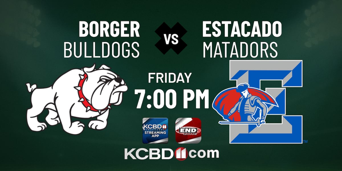 Estacado-Borger, tonight on KCBD.com, End Zone App, and Streaming App
