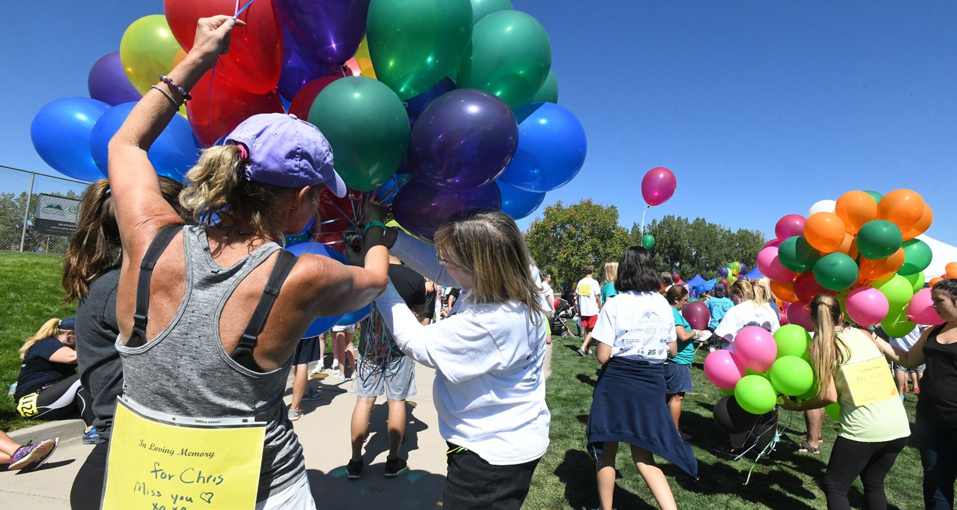 suicide prevention event with balloon release