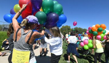 suicide prevention event with balloon release