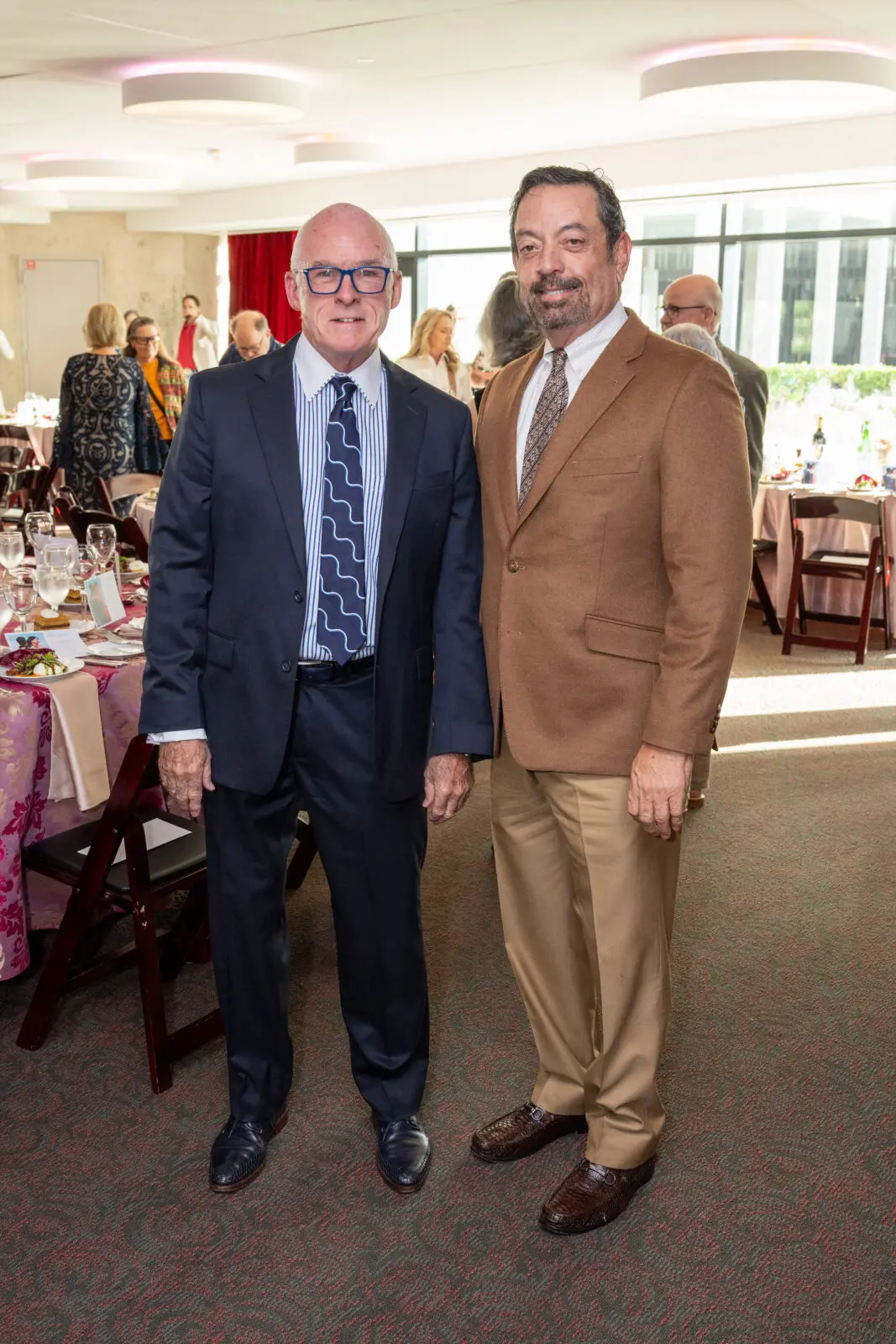 Tom Mays & Orlando Zayas at Alley Theatre Opening Night Dinner (Photo by Jacob Power)