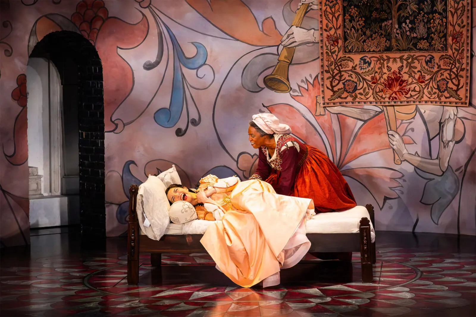 Melissa Molano and Michelle Elaine in Alley Theatre’s production of "Romeo and Juliet." (Photo by Lynn Lane)