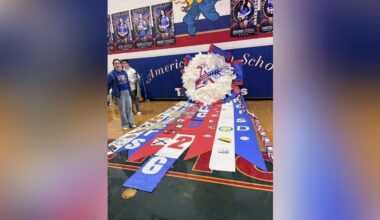 Americas High School students create Texas-sized homecoming mum