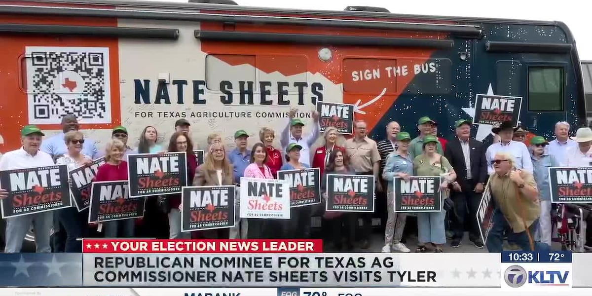 Nate Sheets to make several West Texas stops on statewide bus tour