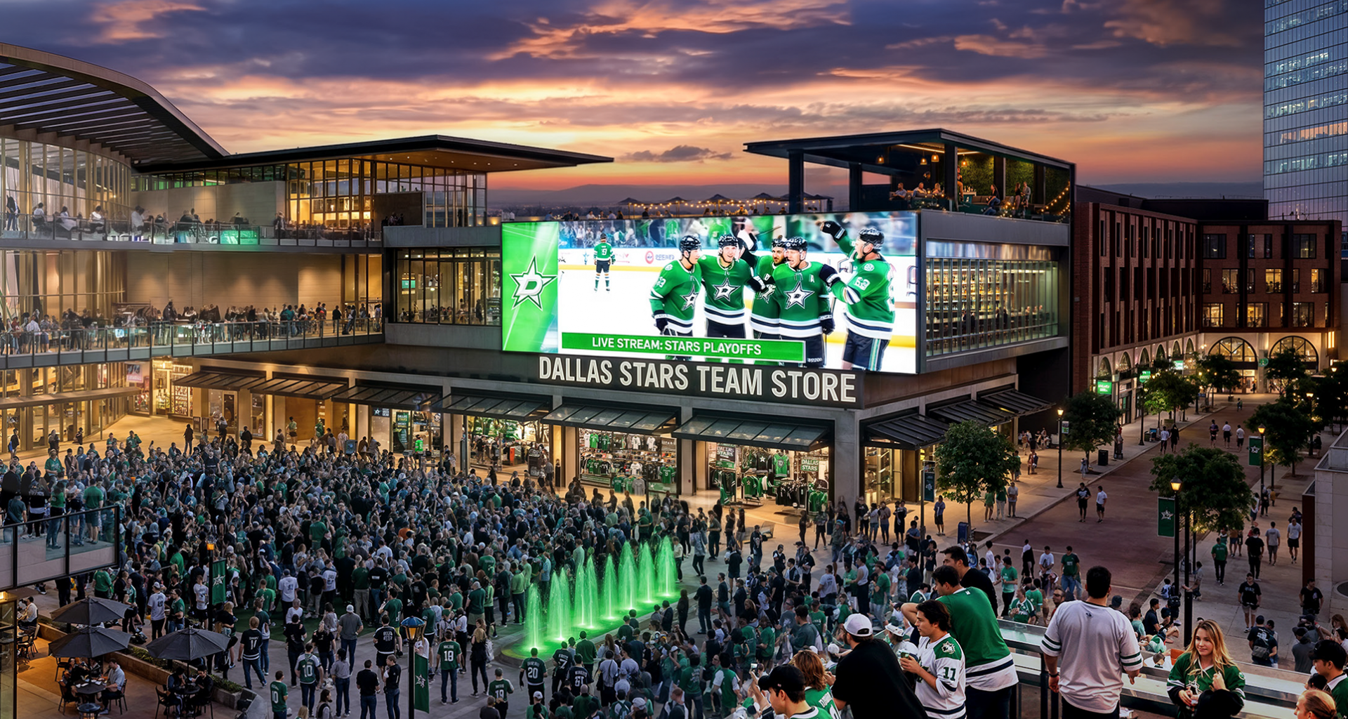 Rendering of planned redevelopment of The Shops at Willow Bend in Plano.