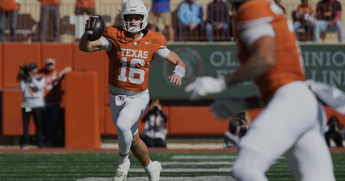 Struggling Texas QB Arch Manning says he'll be 'letting it rip' against No. 7 Ole Miss | National