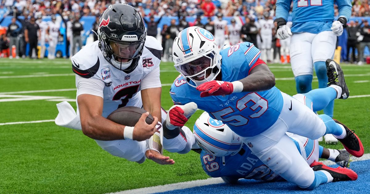 Stroud runs for a TD, throws for another as Houston beats Titans for 1st win of season :: WRAL.com