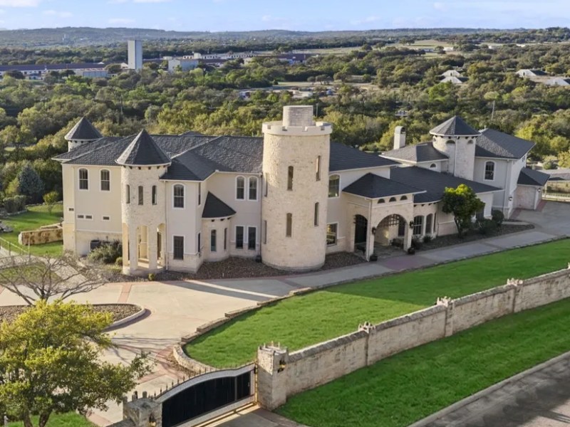 San Antonio castle with panoramic Hill Country views and grotto waterfall is still on the market