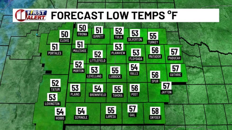 Though cool, Tuesday begins with mild temperatures for late October.