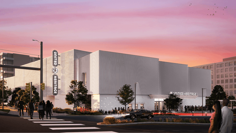 Austin’s newest live music venue, United Heritage Hall, has announced its first lineup of shows, featuring acts including ZZ Top, Death Cab for Cutie and comedian Taylor Tomlinson. (Rendering: AEG Presents)