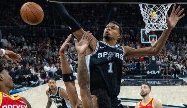Amen Thompson blocks Wembanyama in final second as the Rockets beat the Spurs 114-110 in Austin :: WRAL.com