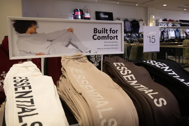 Men's clothing for sale at Urban Planet at La Palmera in Corpus Christi, Texas, on Oct. 16, 2026.