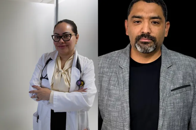 Democrat Annette Griego, left, and Republican Leo Arcos are vying for the El Paso County Commissioners Court Precinct 4 seat in the November General Election.