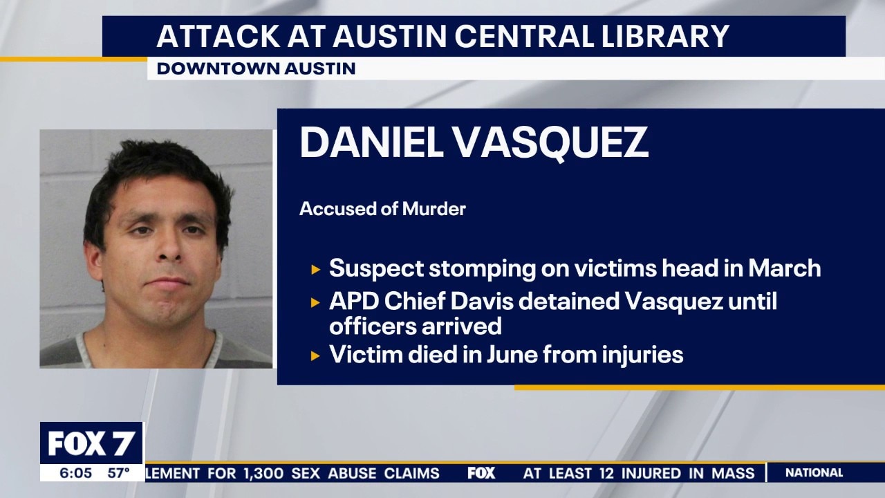 Man accused of murder in library assault