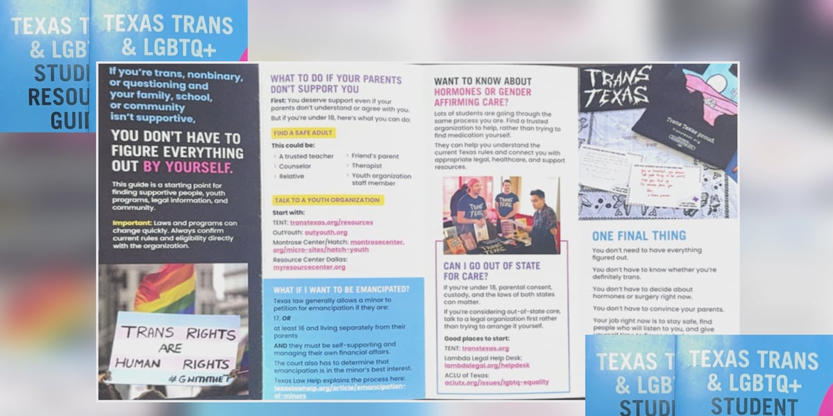 Texas students getting transgender resource mailers — but from who?