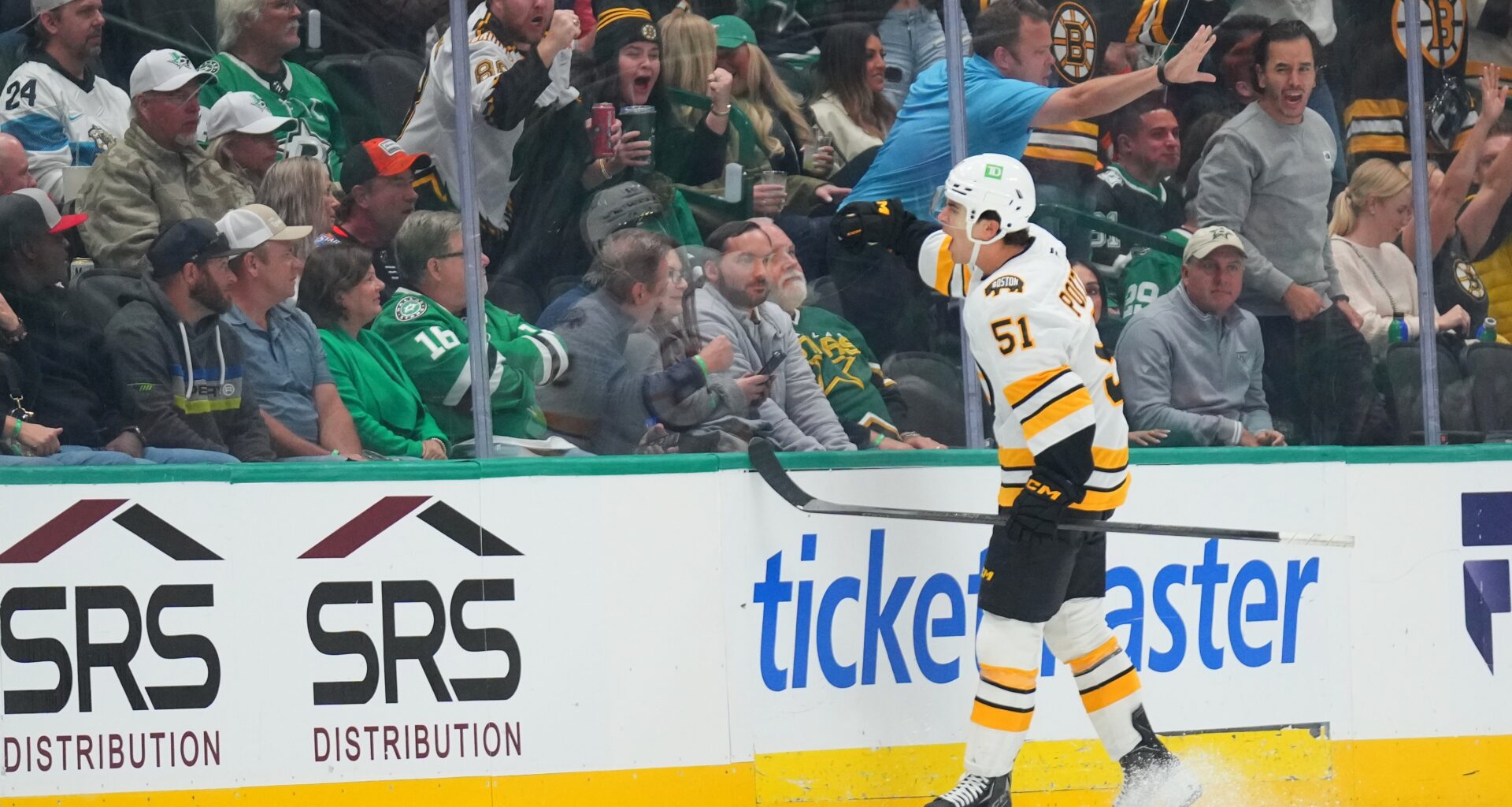 Bruins finish trip with a 3-2 OT loss in Dallas