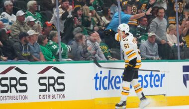Bruins finish trip with a 3-2 OT loss in Dallas