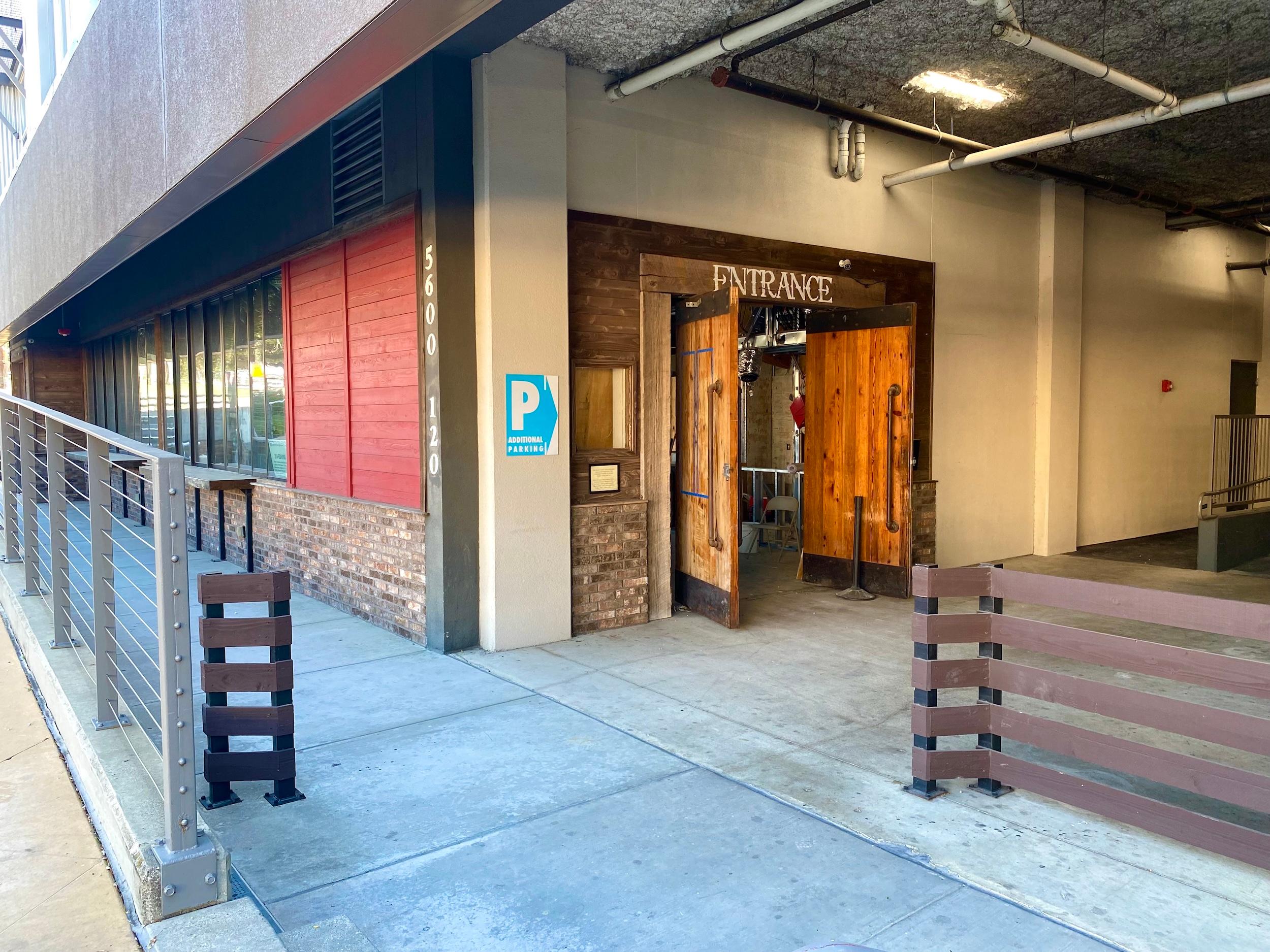The exterior of the new Barsella's pizza