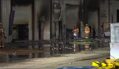 2-alarm warehouse fire at UniClean America prompts hazmat response in northwest Houston