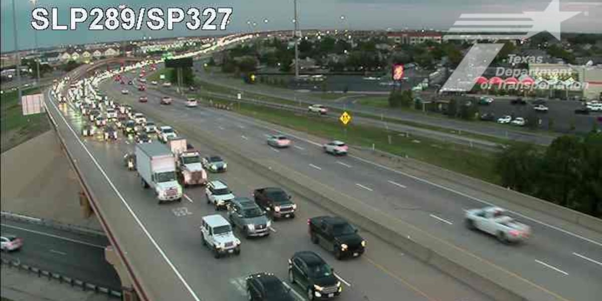 Multi-vehicle crash causing traffic delays near South Loop and Slide