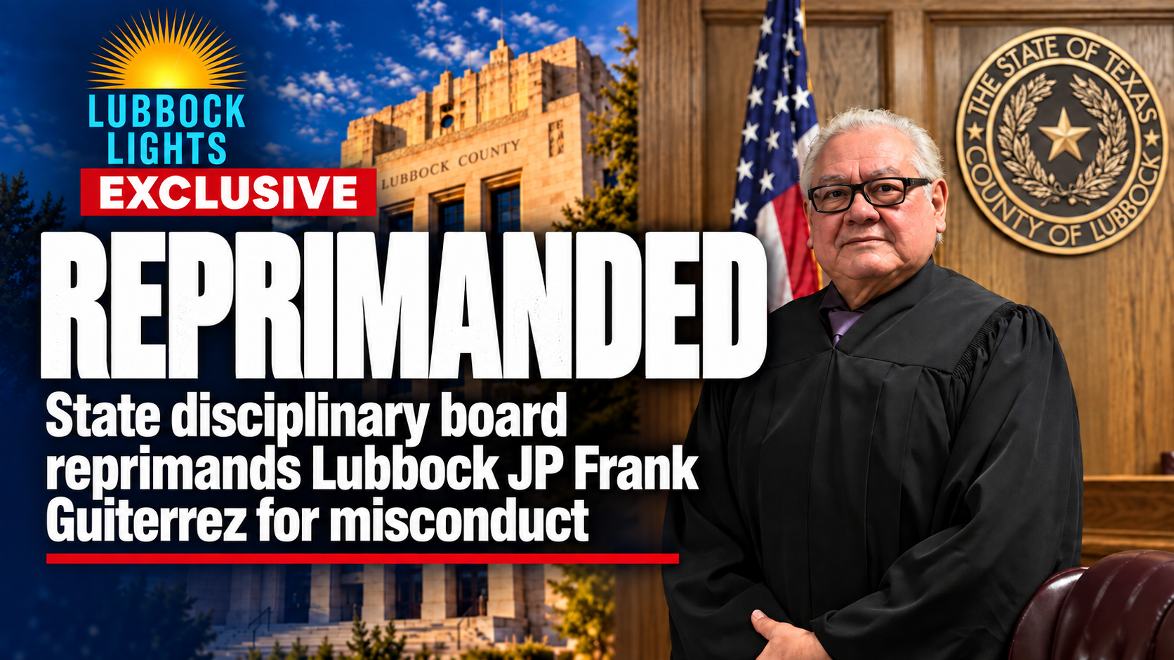 State reprimands Lubbock judge for ruling without trial notice, failing to cooperate with investigation