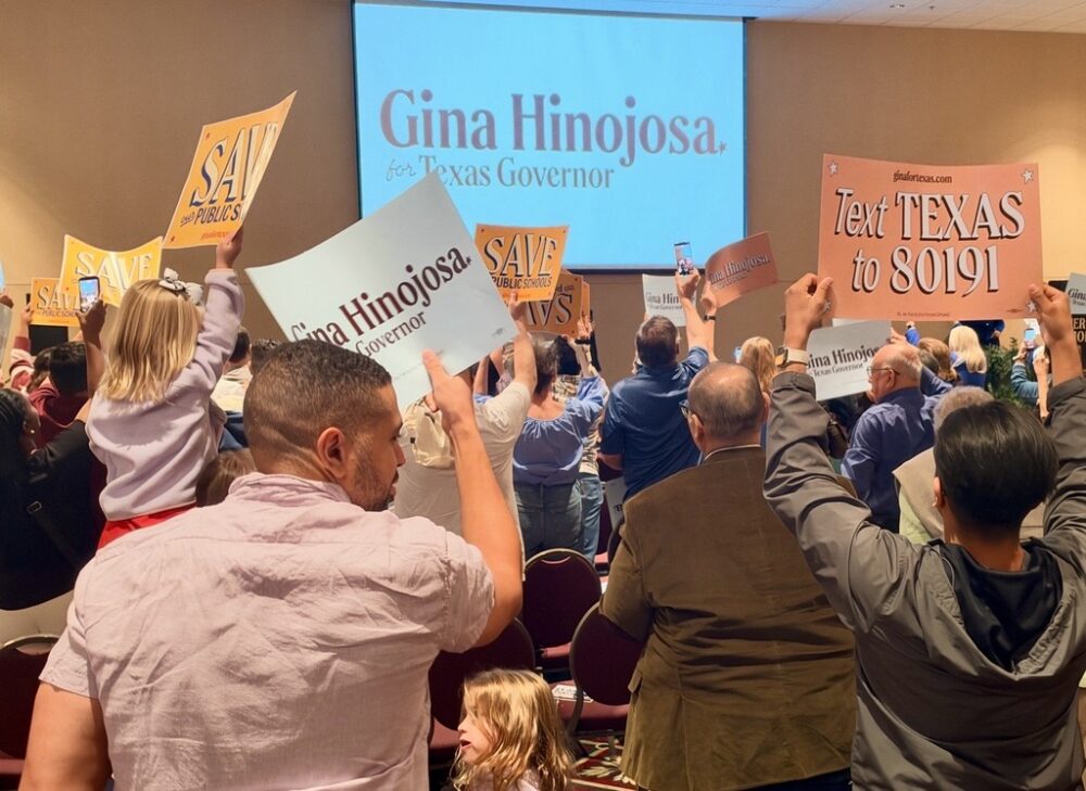 200 supporters rally for dem candidate gina hinojosa