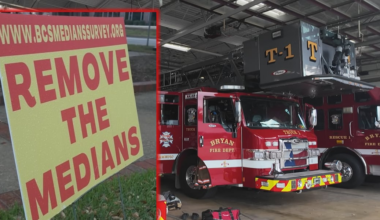 When seconds count: Do Bryan’s medians slow down first responders?
