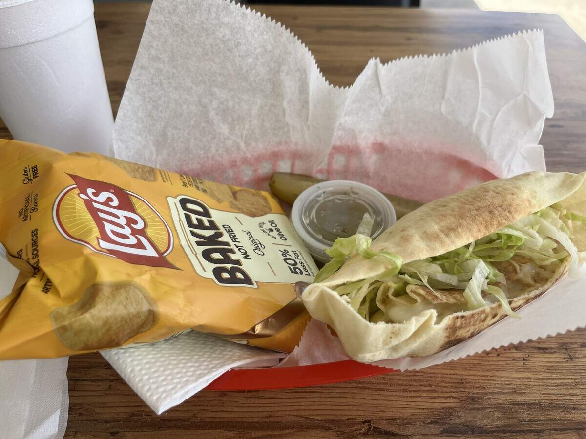 Chicken shawarma pita pocket at Pak-A-Pocket Fort Worth on Wednesday, Oct. 14, 2026.