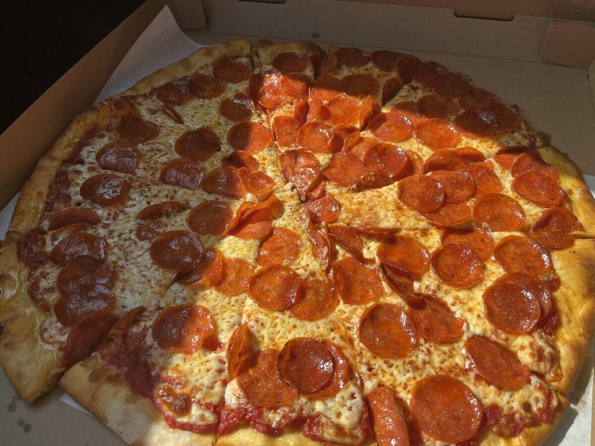 The 120 pepperoni pizza from Burattino Pizza in North Richland Hills on Oct. 21, 2026.