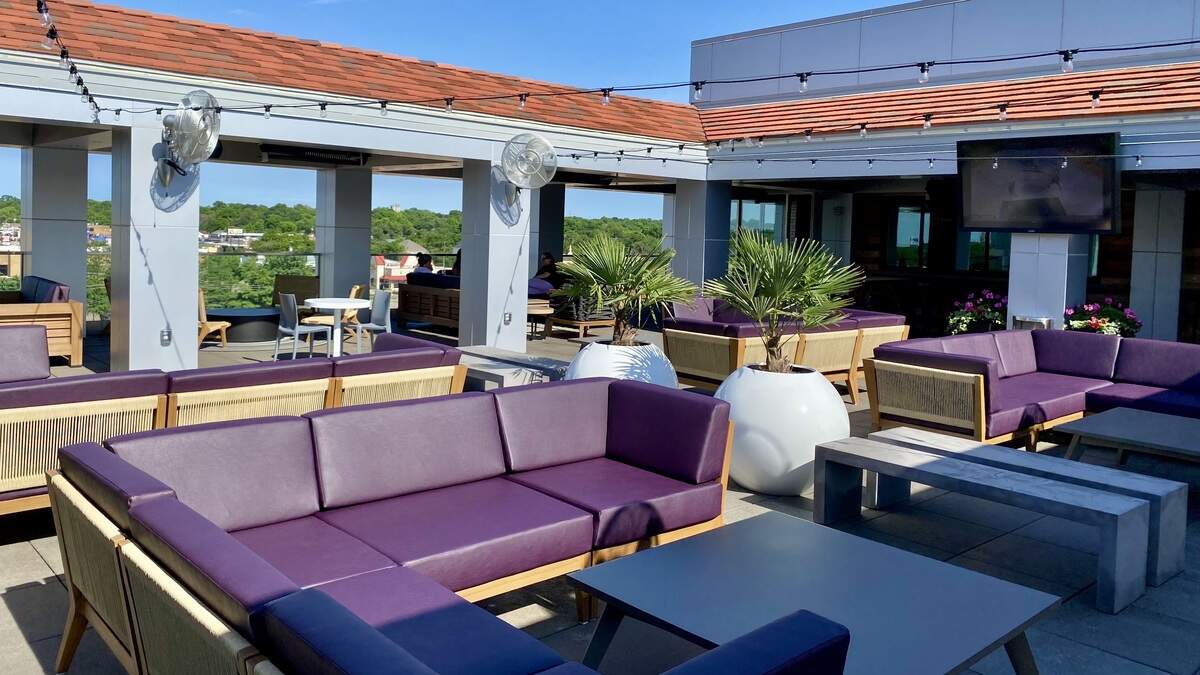 Rooftop dining and sports bar near TCU in Fort Worth
