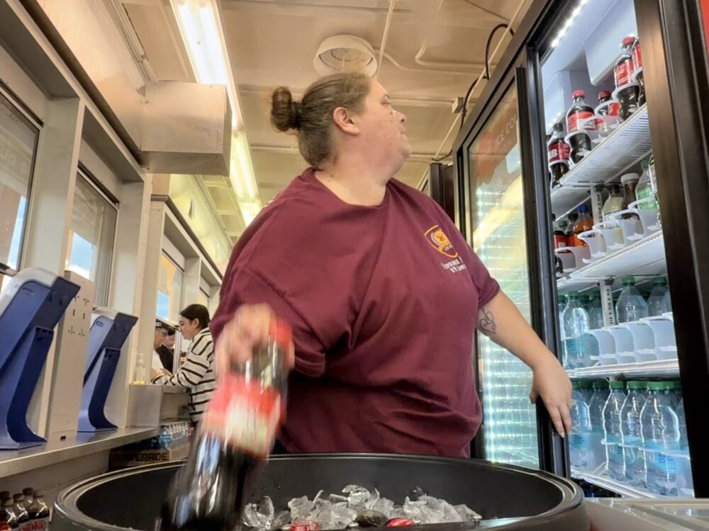 Stephanie Peterson manages the concession booth at Deer Park High School's stadium. She keeps on eye on rising prices for both the booth and her own family's pantry. Affordability is her top concern this election cycle. October 16, 2026.