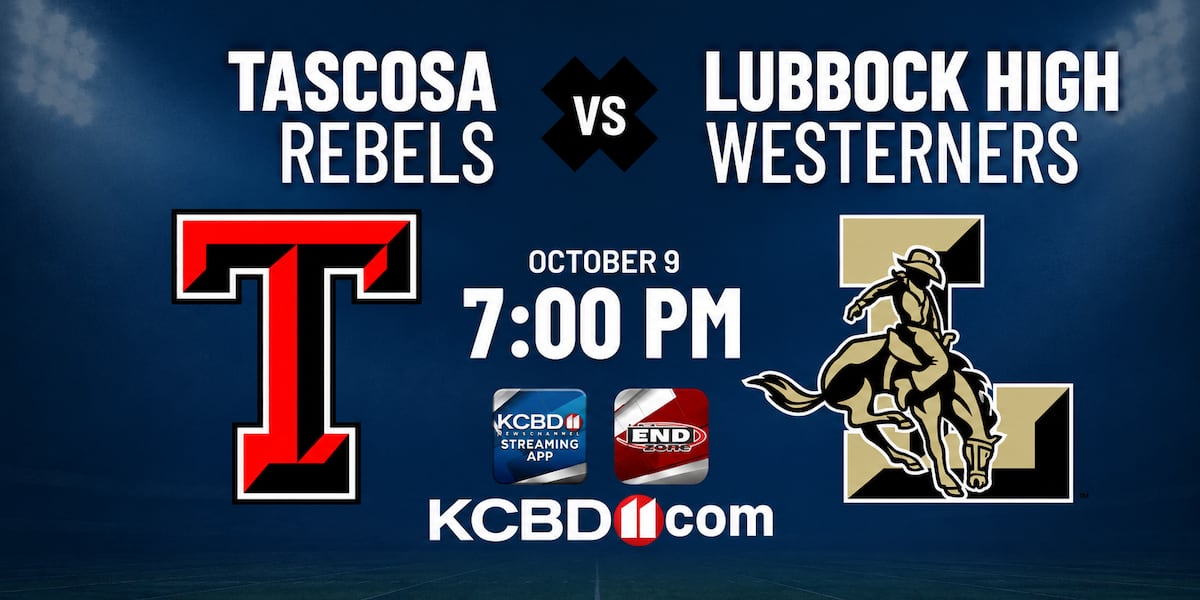 WATCH LIVE: Lubbock High-Tascosa, tonight at 7pm on KCBD.com and Streaming App
